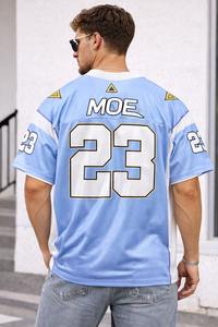 เสื้ออเมริกันฟุตบอลสั่งทำขายส่งคุณภาพสูง เสื้อผ้าสตรีทแวร์ผู้ชายสไตล์ Y2K เสื้อกีฬาโพลีเอสเตอร์ลำลอง ผู้ผลิตและจำหน่าย - Product Image 2