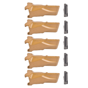 Denti per benna V33 V33SYL con perni flessibili per adattatore JCB e Liebherr (Nuovo Acciaio) - Product Image 3