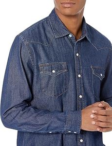 Camisas de Mezclilla de Manga Larga de Alta Calidad al por Mayor para Hombre con Bolsillos en el Pecho, Camisas de Mezclilla Transpirables - Product Image 2