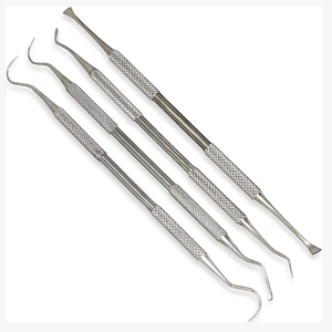 Kit d'examen dentaire professionnel en acier inoxydable avec miroir dentaire et miroir buccal, disponible en OEM, étui à fermeture éclair - Product Image 2