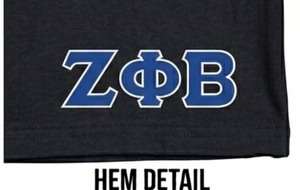 Camiseta de Manga Corta para Hombre, Corte Regular, 100% Algodón, Estampado Personalizado, Ropa Griega de Fraternidad, Bordado de Letras Zeta Phi Beta, Negra - Product Image 6