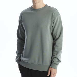 Sweat-shirt en molleton personnalisé pour homme, col rond brodé, 50% coton 50% polyester, 280g, coupe ample - Product Image 2