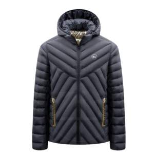 Premium Quality Fashionable Wholesale Winter Men's Plus Size Hooded Puffer <b>Jacket</b> with Zipper Customized ODM - Product Image 1