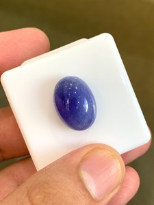 Cabochon de Tanzanite naturelle bleue de forme ovale, pierre précieuse non montée pour la fabrication de bijoux, bague, pendentif, collier - Product Image 3