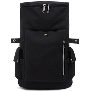 Cheerleading Printed Polyester <b>Backpack</b> Custom Teal Turquoise <b>Black</b> Trim Multi Pocket Buckle Strap Bulk Logo OEM - Product Image 3