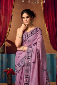 Sari indien en coton ethnique, dernière collection, design exclusif, pour mariages, fêtes et festivals, tendance, best-seller pour femmes. - Product Image 3