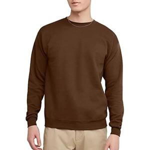 Sweat-shirt pour homme de style streetwear, couleur unie, de qualité supérieure, nouveau, chaud pour l'automne, manches longues, 100% coton, molleton écologique - Product Image 5