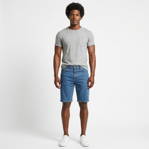 Shorts en jean pour homme de haute qualité - Coupe décontractée, style streetwear, coupe-vent et anti-UV, couleurs et logos personnalisables - Product Image 6