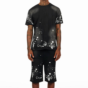 Conjunto de Camiseta y Pantalones Cortos para Hombre, Estilo Casual de Dos Piezas para la Calle, Gimnasio y Viajes - Product Image 3