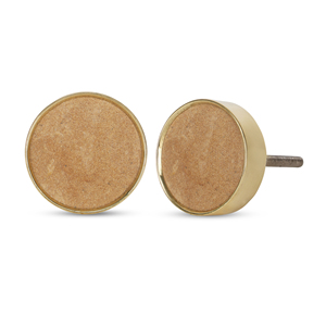 Shubham Handcrafted Round <b>Brown</b> Marble Drawer <b>Wardrobe</b> Knob <b>Brown</b> Round Unique Cupboard Door Knob - Product Image 1