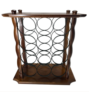 Range-bouteilles créatif en métal pour vin rouge, support de rangement simple en grille, meuble de rangement pour la maison, meuble à vin à assembler, support pour bouteilles - Product Image 1