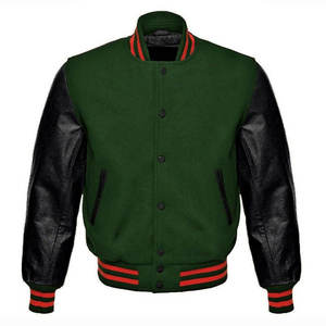 Veste de sport de luxe pour homme en laine et cuir, veste de style universitaire haut de gamme, vêtements personnalisés OEM ODM, marque de vêtements à étiquette privée - Product Image 4