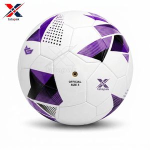 Balón de Fútbol de Cuero Sintético Texturizado Hecho a Mano, para Juego en Terreno Duro, Balones de Fútbol Pakistaníes de Alta Calidad para Entrenamiento Deportivo, Personalizados - Product Image 3