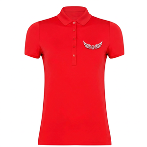 เสื้อเชิ้ตผู้ชายสีฟ้าอ่อน แขนสั้นพิมพ์ลายสปอร์ต ทรงหลวม สไตล์ลำลอง คอทรงโอ - Product Image 6