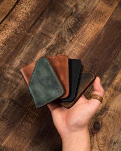 Custom Genuine Leather <b>Card</b> Holder Wholesale Minimalist Credit <b>Card</b> Pocket <b>Case</b> RFID <b>Business</b> <b>Card</b> Wallet LCH-0205 - Product Image 1