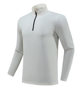 <b>Men's</b> Spring Casual Pullover Unlined Fleece Sweatshirt Quick Dry Athletic Eco-Friendly Breathable Cotton/Bamboo <b>Turtleneck</b> - Product Image 2