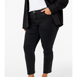 Pantalones Vaqueros Largos de Mezclilla para Mujer, Ajustados, Transpirables, Servicio OEM 2026, Alta Calidad, Hechos a Medida en Pakistán, Cómodos, Precio Bajo - Product Image 4