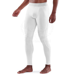 Leggings de compression pour homme en spandex/nylon de qualité supérieure, longueur intégrale, taille élastique, séchage rapide, respirants, pour le sport, la course à pied, la remise en forme, la salle de sport - Product Image 3