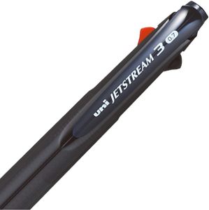 Stylo bille Mitsubishi Pencil Jetstream 3 couleurs, 0,7 mm, bleu marine transparent, facile à écrire avec, SXE340007T.9 - Product Image 3