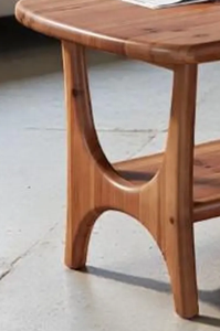 Wholesale 47 Inch Mid Century Modern Solid Mango Wood <b>Coffee</b> <b>Table</b> 2 Tier Rectangle Center <b>Table</b> with Storage for Living Room - Product Image 6