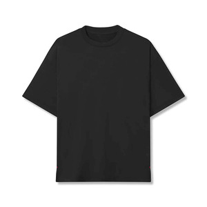 2026 Custom Wholesale Men's <b>Polyester</b>/Cotton Knitted Formal Turtleneck 220g T <b>Shirt</b> Eco-Friendly Anti-Wrinkle Quick Dry - Product Image 1
