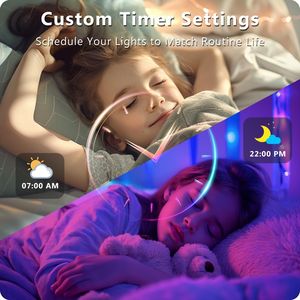 Striscia LED da 33,5 m, Luci RGB Intelligenti Sincronizzate con la Musica, Controllo Remoto tramite App per Camera da Letto e Cucina - Product Image 2