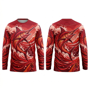 Nueva Camiseta de Pesca Unisex con Diseño Personalizado, Impresión por Sublimación Completa, Manga Larga, Protección UV, Secado Rápido, Transpirable, para Deportes al Aire Libre - Product Image 1