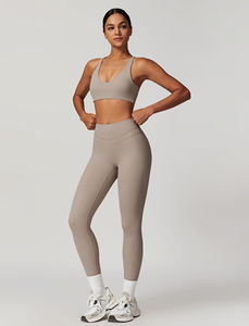 Ensemble 2 pièces short et soutien-gorge de yoga décontracté pour femme, idéal pour l'hiver, respirant, séchage rapide, écologique, 100 % coton, grandes tailles – Vente chaude - Product Image 2