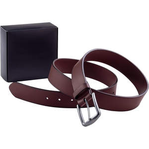 Cinturón de Cuero PU Genuino para Hombre, Ajustable, con Hebilla Cuadrada, de Moda, Más Vendido - Product Image 4