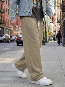 Pantalon large personnalisé, style streetwear décontracté, coupe ample de luxe, plissé, unisexe, pantalon de mode oversize à jambe large - Product Image 5