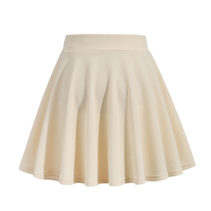 Custom <b>Black</b> Summer Solid Pleated Dropped Waist Short Mini <b>Skirt</b> for <b>Women</b> Casual Sports 100% Cotton Breathable - Product Image 2