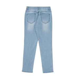 Vintage Style Cotton Pants For Mens Straight Leg Denim <b>Jeans</b> Light Bleached Wash Slim Fit Denim <b>Jeans</b> - Product Image 2