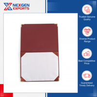 Nexgen Exports : Classeur de présentation en cuir PU de qualité supérieure, design classique, logo personnalisé, option de conception personnalisée.