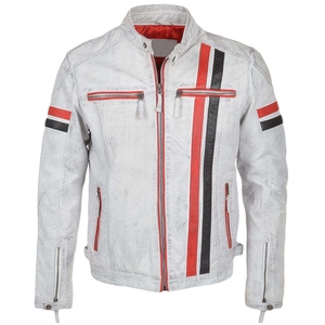 Chaqueta de Invierno de Cuero Genuino para Hombre, Abrigo Clásico Urbano para Motociclistas, Prenda Exterior Aislada de Primera Calidad para la Temporada de Frío - Product Image 1