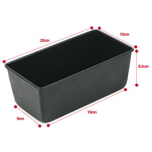 Moule à pain rectangulaire perforé 20 cm, revêtement silicone, durable, compatible lave-vaisselle, écologique, fabriqué à Guangdong - Product Image 6