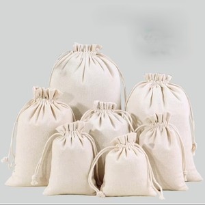 Sacs en coton ajustables avec cordon de serrage, imprimés numériquement, écologiques, lavables, pochettes de rangement pour bijoux - Product Image 5