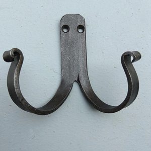 Heavy-duty wall mounted <b>hook</b> <b>Black</b> metal clothing <b>hook</b> Rustic style single <b>hook</b> Rustic cast iron <b>hook</b> - Product Image 5