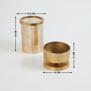 Aluminum Candlestick Holder <b>Set</b> Modern Home Decor Waterproof Tabletop Centerpiece - Product Image 3