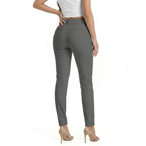 Pantalones Chinos Esenciales de Moda para Mujer, Transpirables, para la Rutina Diaria, Interiores y Exteriores, Oficina, Trabajo, Reuniones Casuales, Estilo Clásico - Product Image 2