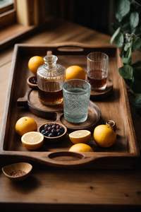 Bandeja de Servicio Plegable de Madera de Acacia Moderna Hecha a Mano, Resistente al Calor, para Sofá, Cama, Bodas y Eventos - Product Image 6