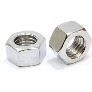 Industrial Hexagon Nuts Polished Carbon Steel Internal <b>Thread</b> Fasteners Standard Size Heavy Duty Mechanical Components Pack - Product Image 2