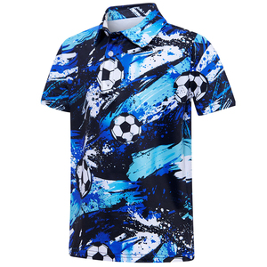เสื้อโปโลกอล์ฟเยาวชนแบบซับลิเมชั่น เสื้อทีมสั่งทำพิเศษ แขนสั้น ระบายอากาศได้ดี เสื้อกีฬาประสิทธิภาพสูง - Product Image 1