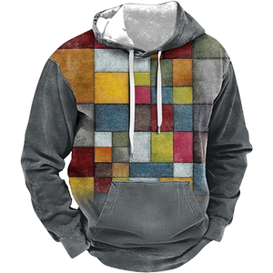 OEM Custom High Quality Men's Pullover Hoodie Luxury Design Winter <b>Thick</b> <b>Fleece</b> Sweatshirt Solid Pattern Wholesale Hot Sale - Product Image 1