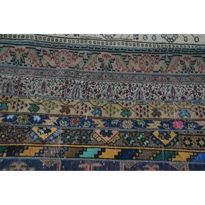 Alfombra Knots Vibrante, Tradicional, Tejida a Mano, de Lana/Seda, Moderna, Ecológica, Antideslizante, Resistente a la Suciedad, Apta para Mascotas, con Patrón Geométrico - Product Image 3