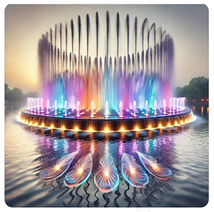 Fuente de Agua Moderna de Acero Inoxidable con Luces LED para Interiores y Exteriores, Fácil de Instalar, Ideal para Hoteles, Villas, Parques Temáticos y Plazas - Product Image 3