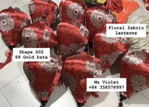 Linternas de seda vietnamitas, linternas de seda de bambú colgantes para iluminación de restaurantes y jardines, linternas de seda de Vietnam - Product Image 5