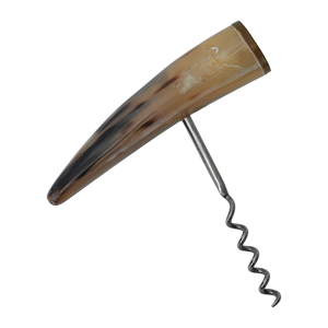 Handcrafted Horn Handle Corkscrew Vintage Wine Opener Rustic Bar Tool Natural Horn Waiters Cork <b>Puller</b> Handmade Barware Gift - Product Image 3