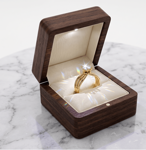 Anillo de Compromiso de Diamantes de Corte Brillante Redondo para Mujer, Estilo Clásico, Diamantes Cultivados en Laboratorio - Product Image 6