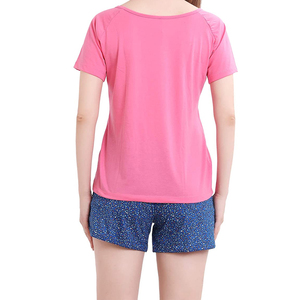 Conjunto de Camiseta y Pantalones Cortos de Algodón de Dos Piezas Personalizado para Mujer, Conjunto de Camiseta y Pantalones Cortos de Algodón Transpirable de Verano para Mujer de Alta Calidad - Product Image 6