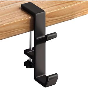 Supporto per Cuffie in Lega di Alluminio, Gancio per Cuffie da Gaming PC, Adatto per Montaggio Sotto Scrivania - Product Image 1